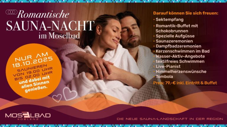 Romantischer Abend im Moselbad Koblenz