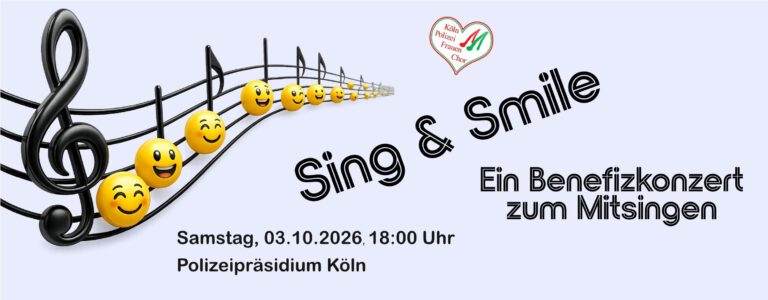 Mitsingkonzert im Polizeipräsidium Köln mit Melanie Arnold